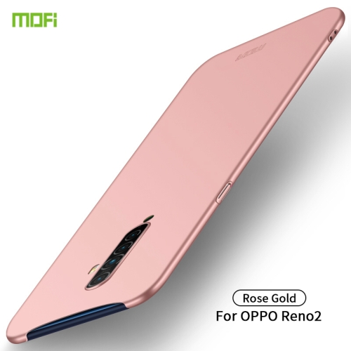 

For OPPO Reno2 MOFI Frosted PC Ultra-thin Hard Case(Rose gold)