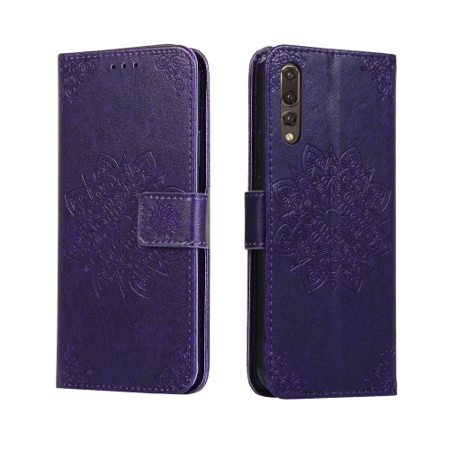 

For Huawei P20 Pro Embossed Kaleidoscope Flower Horizontal Flip Leather Case with Holder & Card Slots & Wallet(Purple)