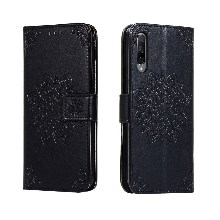 

For Huawei Honor 9X & Honor 9X Pro Embossed Kaleidoscope Flower Horizontal Flip Leather Case with Holder & Card Slots & Wallet(Black)