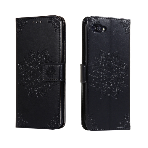 

For ASUS Zenfone 4 Max Pro ZC554KL Embossed Kaleidoscope Flower Horizontal Flip Leather Case with Holder & Card Slots & Wallet(Black)
