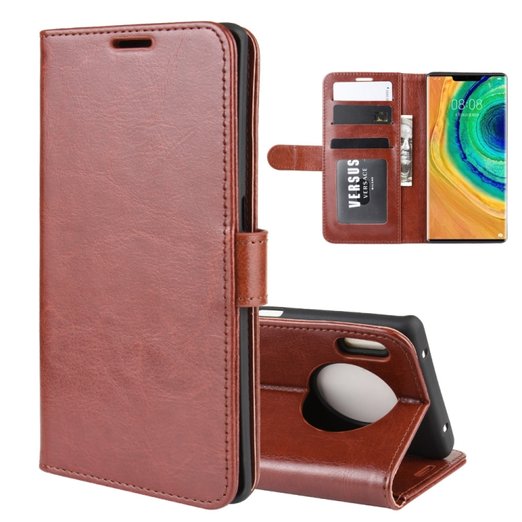 

For Huawei Mate 30 Pro R64 Texture Single Fold Horizontal Flip Leather Case with Holder & Card Slots & Wallet(Brown)