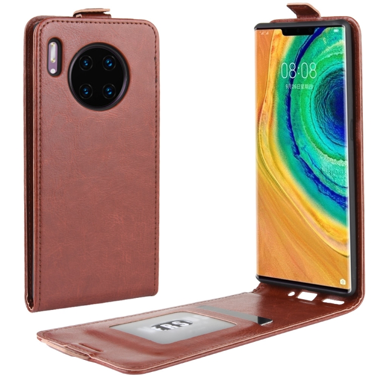 

For Huawei Mate 30 Pro Crazy Horse Vertical Flip Leather Protective Case(Brown)