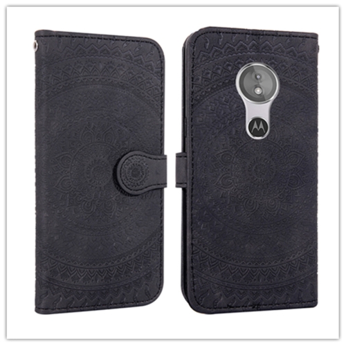 

For Sony Xperia L3 Pressed Printing Pattern Horizontal Flip PU Leather Case with Holder & Card Slots & Wallet & & Lanyard(Black)