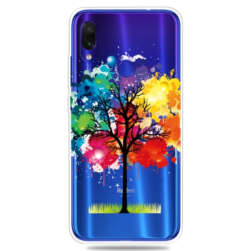 

For Xiaomi Redmi Note 7 Pro / Redmi Note7 3D Pattern Printing Extremely Transparent TPU Phone Case(Painting Tree)