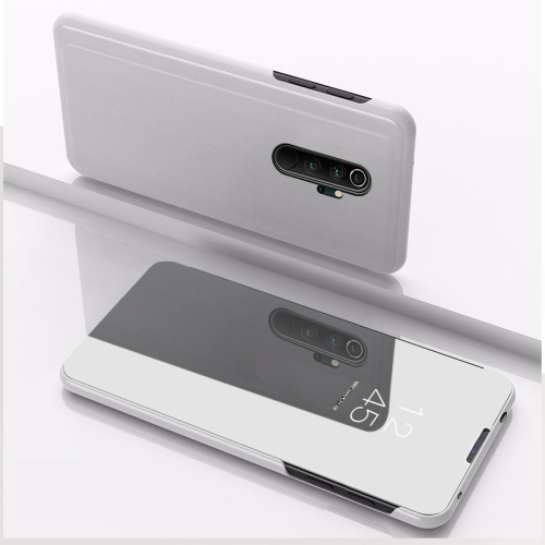 

For Xiaomi Redmi Note 8 Pro Plating Mirror Horizontal Flip Leather with Bracket Holster(Silver)