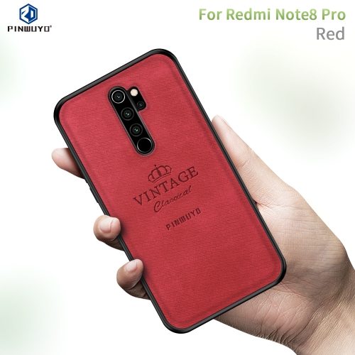

For Xiaomi RedMi Note 8 Pro PINWUYO Zun Series PC + TPU + Skin Waterproof And Anti-fall All-inclusive Protective Shell(Red)