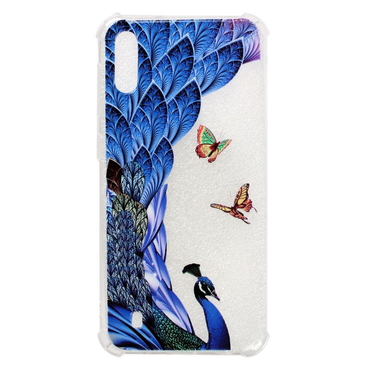 

For Galaxy A10 Anti-Drop Pattern TPU Phone Case(Peacock)