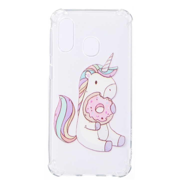 

For Galaxy A40 Anti-Drop Pattern TPU Phone Case(Donut)