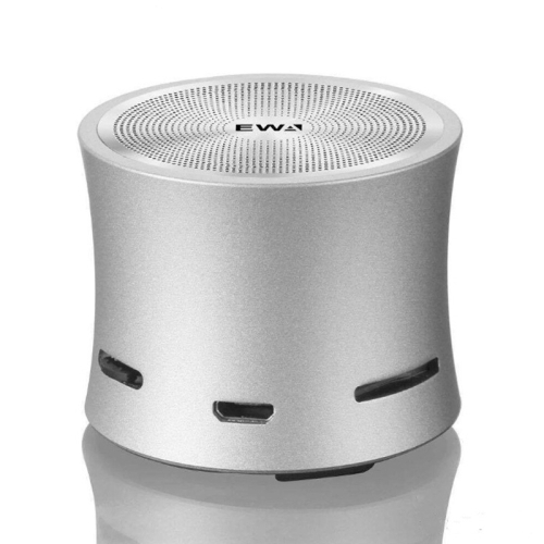 

EWA A104 Bluetooth Speaker MP3 Player Portable Speaker Metallic USB Input MP3 Player Stereo Multimedia Speaker(Silver)