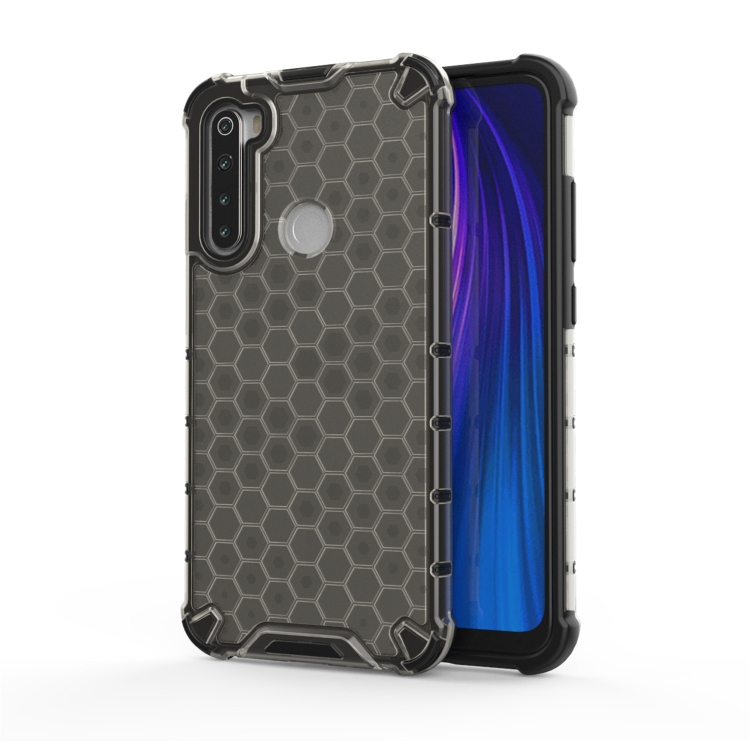 

For OPPO Realme 5 Shockproof Honeycomb PC + TPU Case(Grey)
