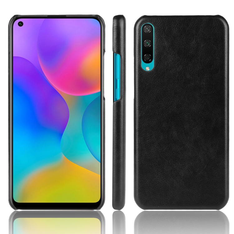

For Huawei Honor Play 3 Shockproof Litchi Texture PC + PU Case(Black)