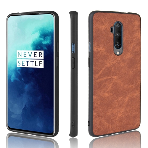 

For OnePlus 7T PRO Shockproof Sheep Skin PC + PU + TPU Case(Brown)