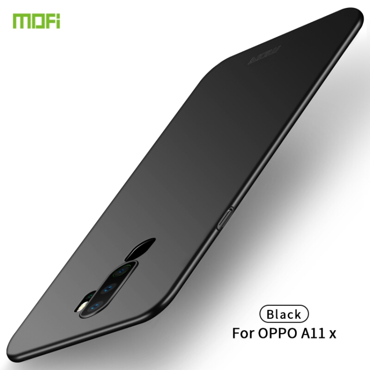 

For OPPO A11x MOFI Frosted PC Ultra-thin Hard Case(Black)