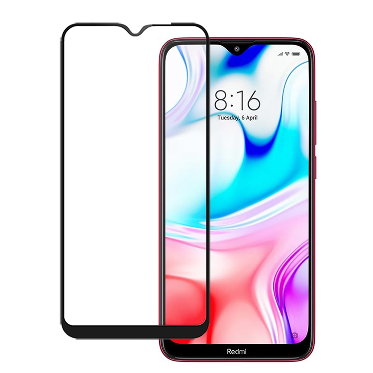 

For Xiaomi Redmi 8 mocolo 0.33mm 9H 2.5D Full Glue Tempered Glass Film