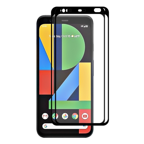 

For Google Pixel 4 2 PCS ENKAY Hat-prince Full Glue 0.26mm 9H 2.5D Tempered Glass Full Coverage Film