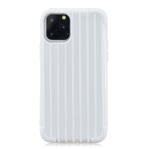 

For iPhone 11 Pro Coloured Suitcase Striped Mobile Phone Case(White)