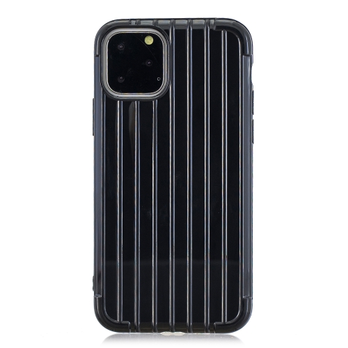 

For iPhone 11 Pro Coloured Suitcase Striped Mobile Phone Case(Black)