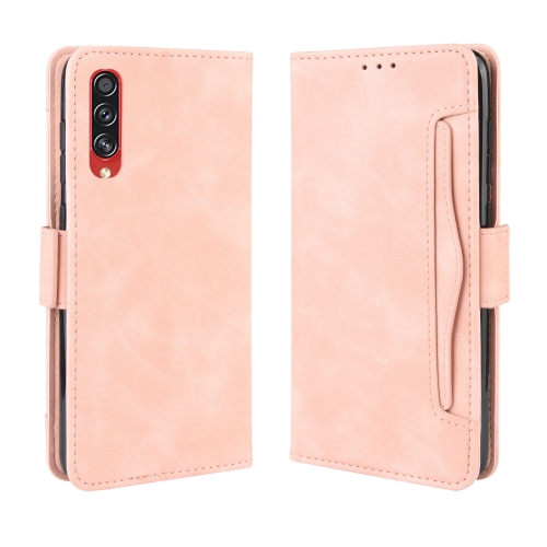 

For Galaxy A90 5G Wallet Style Skin Feel Calf Pattern Leather Case with Separate Card Slot(Pink)