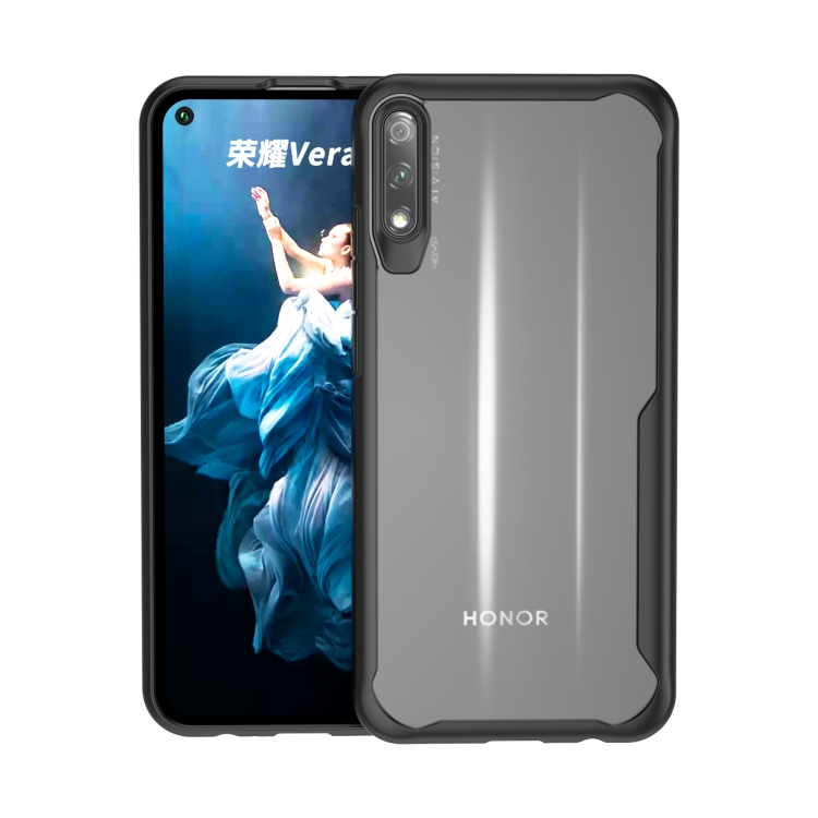 

For Huawei Honor V30 Tang Series Transparent PC + TPU Full Coverage Shockproof Protective Case(Black)