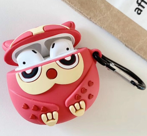 

For Apple AirPods 1/2 Generation Universal Owl Wireless Bluetooth Headphone Protective Case