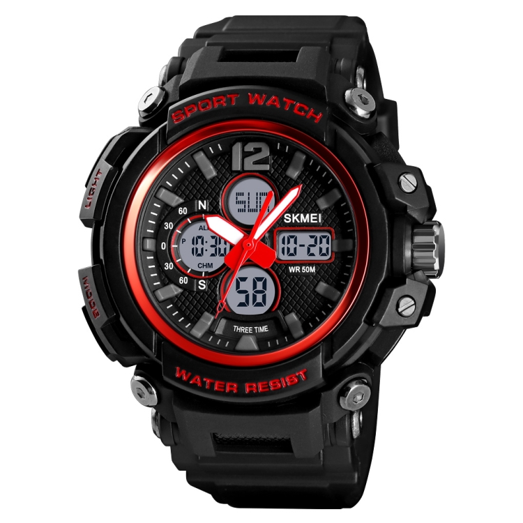 

SKMEI 1498 Fashion Multifunctional Waterproof Student Electronic Watch Outdoor Sports Children's Watch Male(Red)