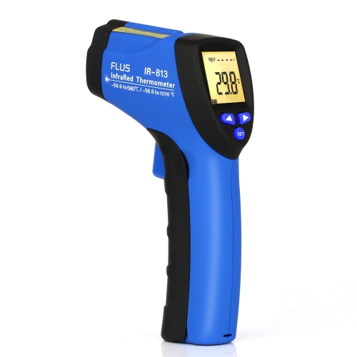 

FLUS IR-813 -50～550℃ Digital Infrared Non-contact Four Color LCD Display Handheld Portable Outdoor Thermometer