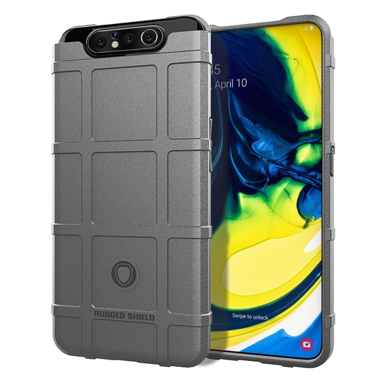 

For Galaxy A90 Full Coverage Shockproof TPU Case(Grey)