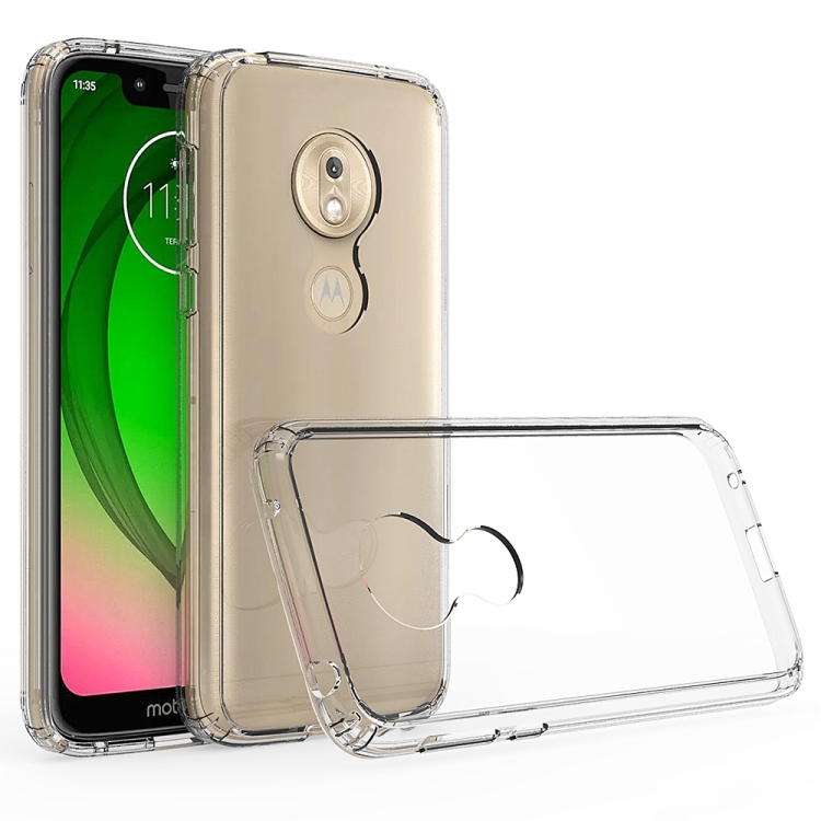 

For Motorola G7Play(EU Version)Scratchproof TPU + Acrylic Protective Case(Transparent)