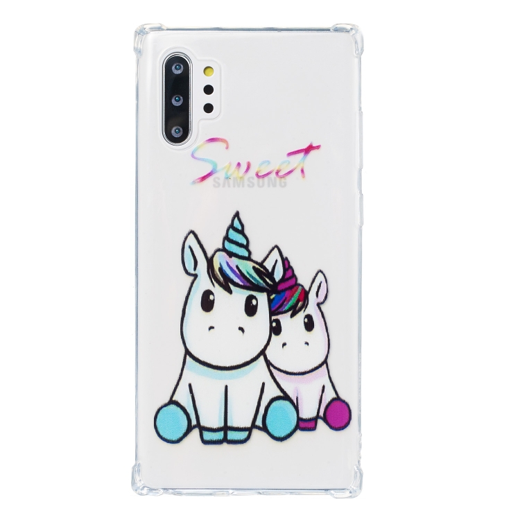 

For Galaxy Note 10 Plus Oil Embossed Pattern Anti-Drop TPU Case(Sweet)