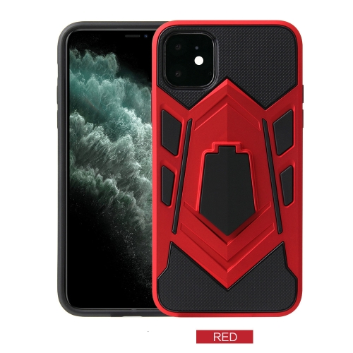 

For iPhone 11 Pro Shockproof TPU + PC Protective Case with Holder(Red)