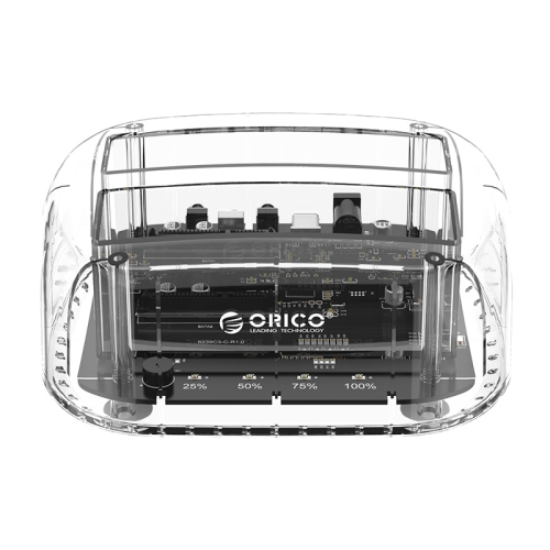 

ORICO 6239C3-C 2.5/3.5inch 2 Bay Transparent Type-C Hard Drive Dock with Offline Clone Function