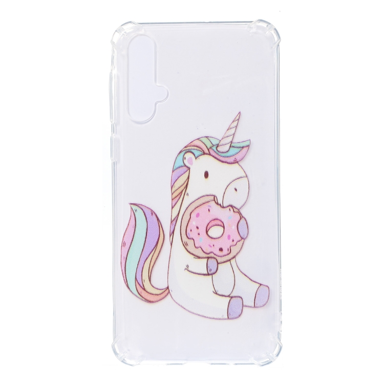 

For Huawei Nova 5 / Nova 5 Pro Anti-Drop Pattern TPU Phone Case(Donut)