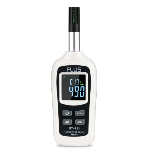 

FLUS MT-913 Humidity Temperature Thermometer Handheld Portable Digital Non-contact Mini Hygrometer Temperature Meter