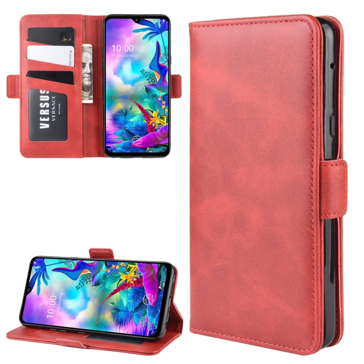 

For LG G8X ThinQ Wallet Stand Leather Cell Phone Case with Wallet & Holder & Card Slots(Red)