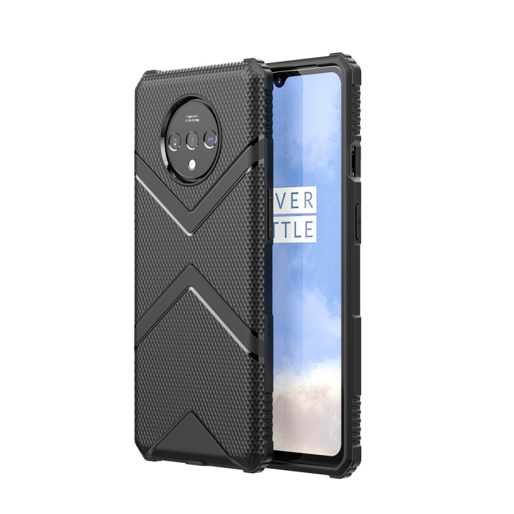 

For Oneplus 7T Diamond Shield TPU Drop Protection Case(Black)