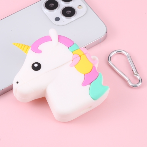 

For Apple AirPods 1/2 Generation Universal Cute Closed Eyes Cartoon Series Bluetooth Headphone Protective Case(White)
