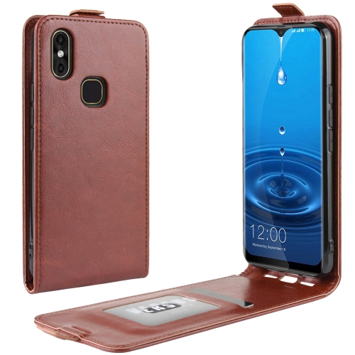 

For lEAGOO M13 Crazy Horse Vertical Flip Leather Protective Case(Brown)