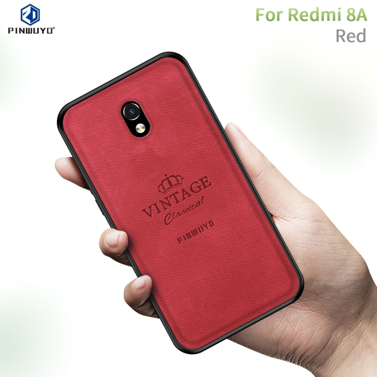 

For Xiaomi RedMi 8A PINWUYO Zun Series PC + TPU + Skin Waterproof And Anti-fall All-inclusive Protective Shell(Red)