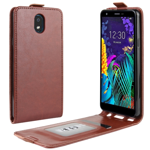 

For LG K30 2019 / X2 2019 Crazy Horse Vertical Flip Leather Protective Case(Brown)