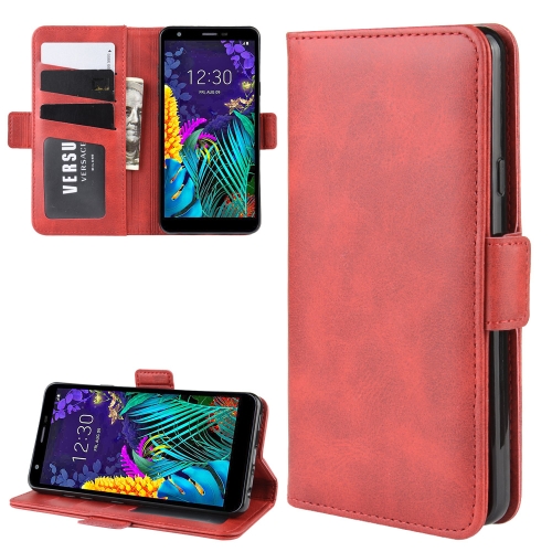 

For LG K30 2019 / X2 2019 Wallet Stand Leather Cell Phone Case with Wallet & Holder & Card Slots(Red)