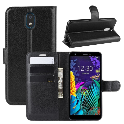 

For LG K30 2019/X2 2019 Litchi Texture Horizontal Flip Leather Case with Wallet & Holder & Card Slots(Black)