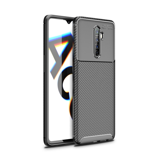 

For OPPO Reno Ace Beetle Series Carbon Fiber Texture Shockproof TPU Case(Black)