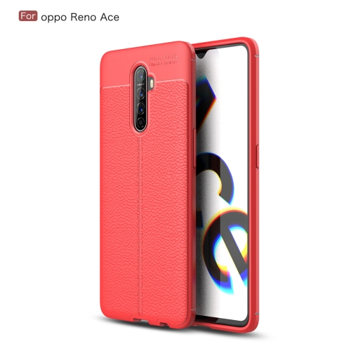 

For OPPO Reno Ace Litchi Texture TPU Shockproof Case(Red)
