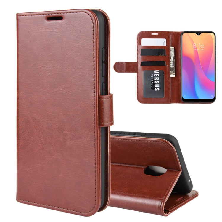 

For Xiaomi Redmi 8A R64 Texture Single Fold Horizontal Flip Leather Case with Holder & Card Slots & Wallet(Brown)