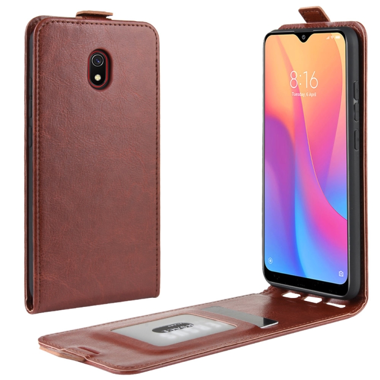

For Xiaomi Redmi 8A Crazy Horse Vertical Flip Leather Protective Case(Brown)