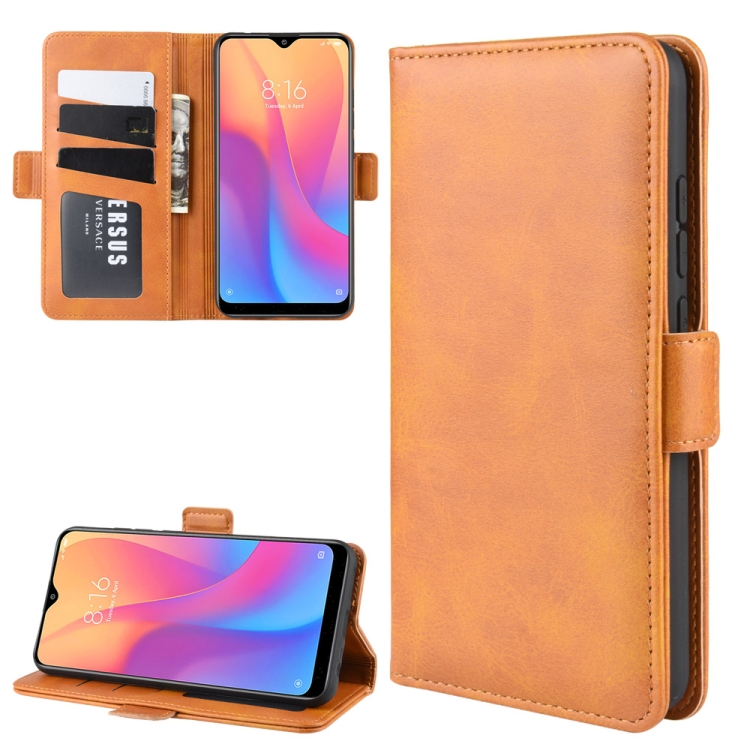 

For Xiaomi Redmi 8A Dual-side Magnetic Buckle Horizontal Flip Leather Case with Holder & Card Slots & Wallet & Photo Frame(Yellow)