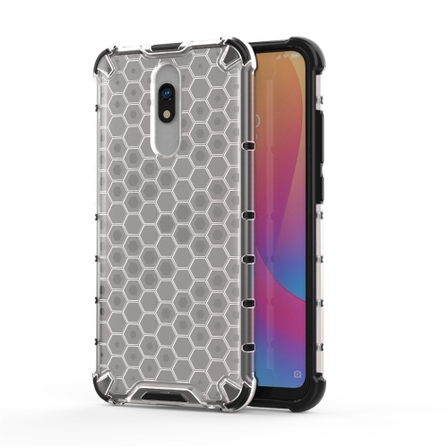 

For Redmi 8 Shockproof Honeycomb PC + TPU Case(White)