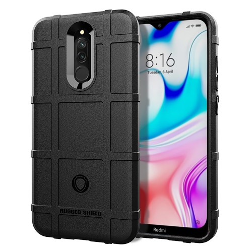 

For Xiaomi Redmi 8A Full Coverage Shockproof TPU Case(Black)