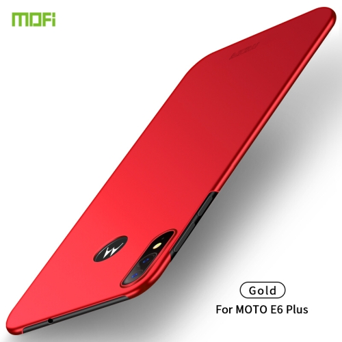 

For MOTO E6 Plus MOFI Frosted PC Ultra-thin Hard Case(Red)