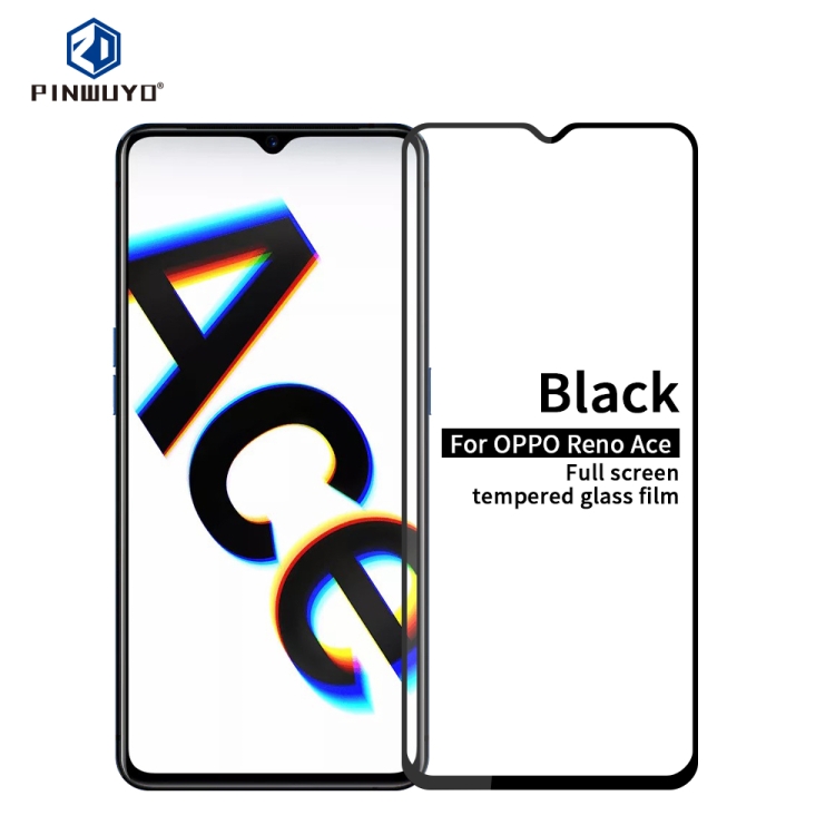 

For OPPO Reno ACE PINWUYO 9H 2.5D Full Screen Tempered Glass Film(Black)